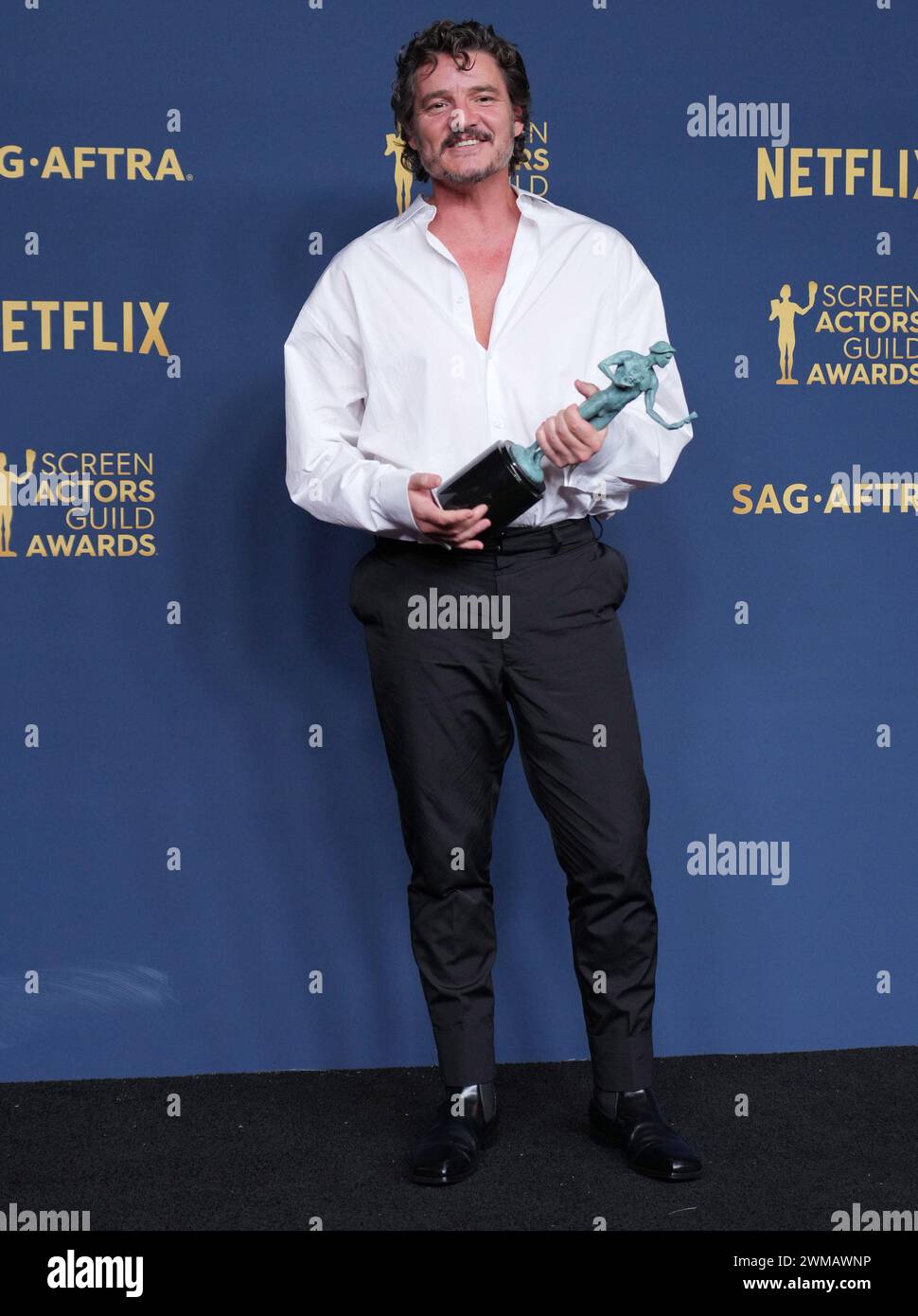 Los Angeles, USA. 24th Feb, 2024. Pedro Pascal, winner of the ...