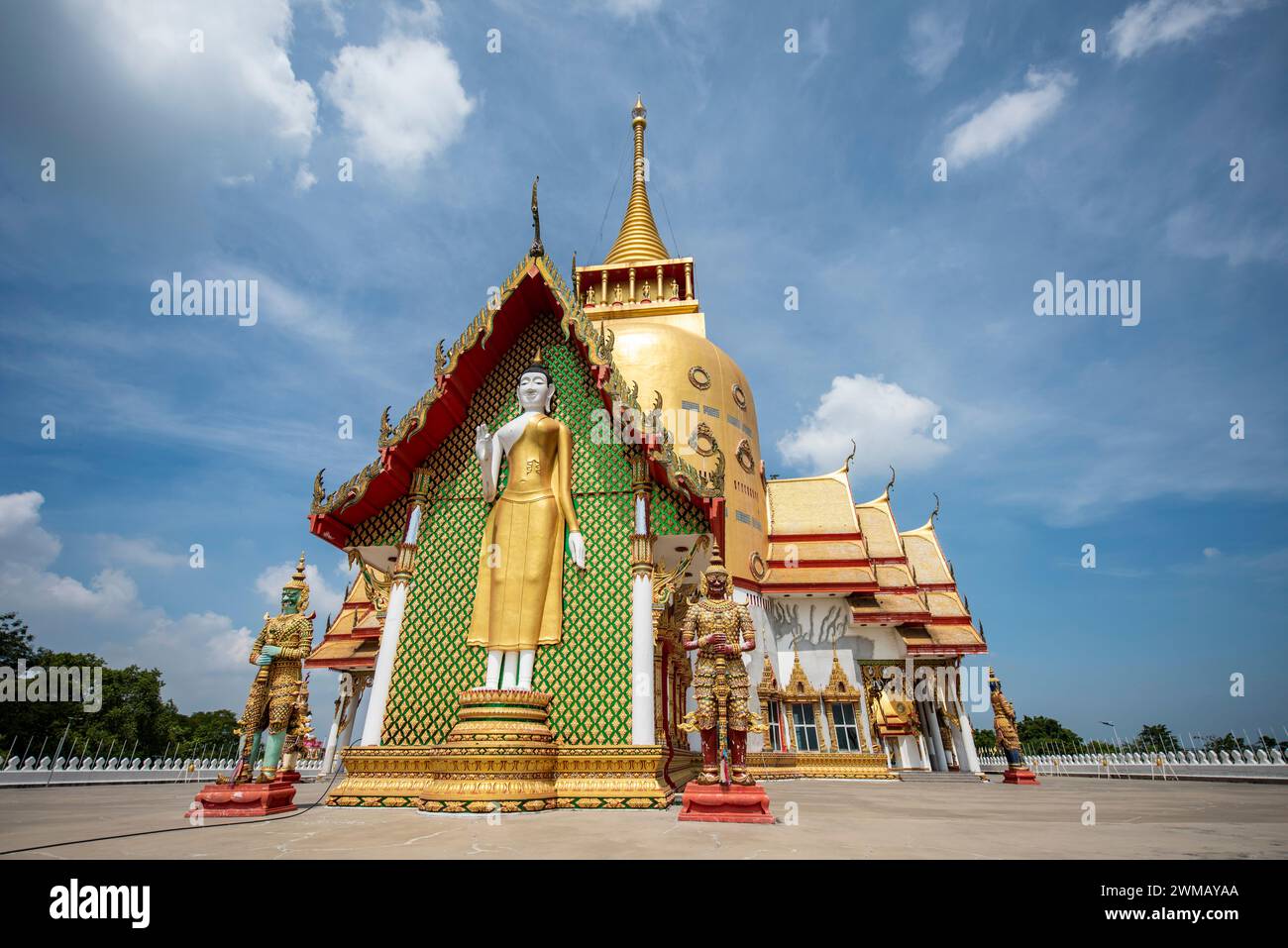 the Wat Phrong Akat or Phra Archan Somchai near city Mueang ...