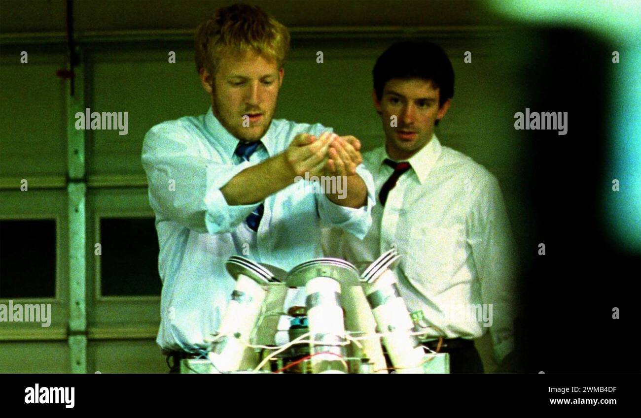 PRIMER  2004 IFC Films production with David Sullivan at left  as a Abe and Shane Carruth as Aaron Stock Photo