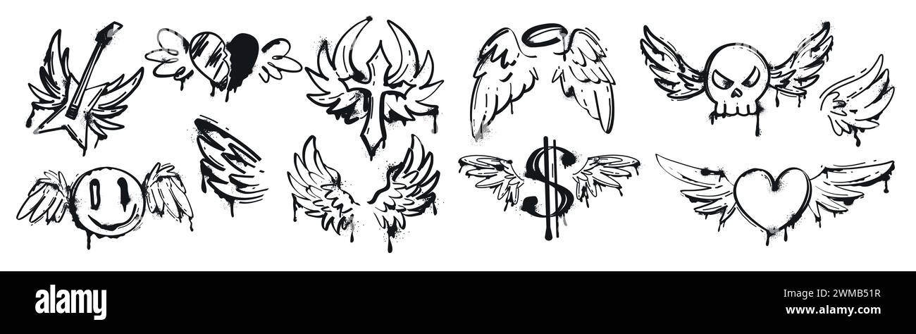 Angel Graffiti Tattoo