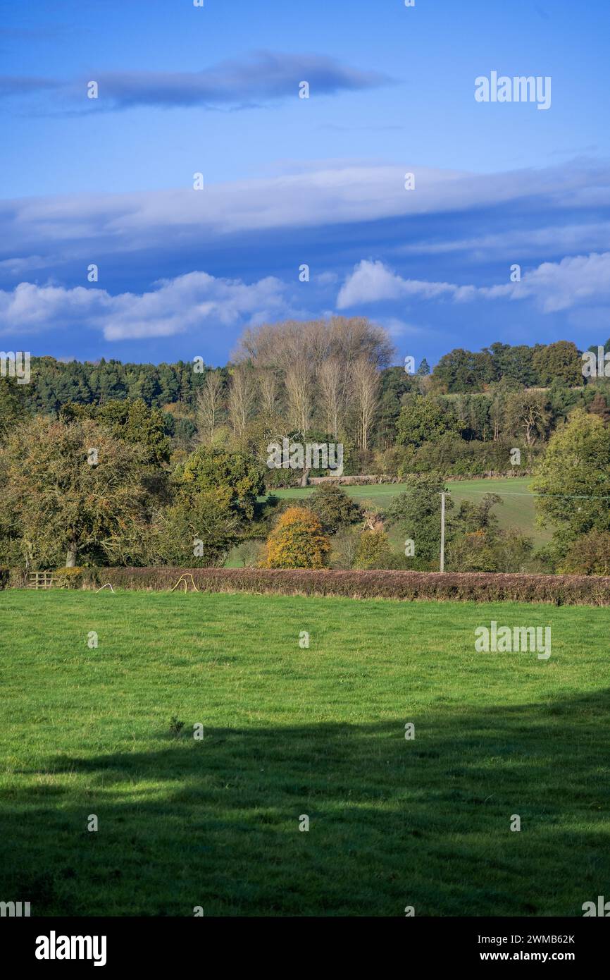 view from hanbury church over worcestershire landscape - this is supposed to be where the radio serial the archers is set england uk Stock Photo