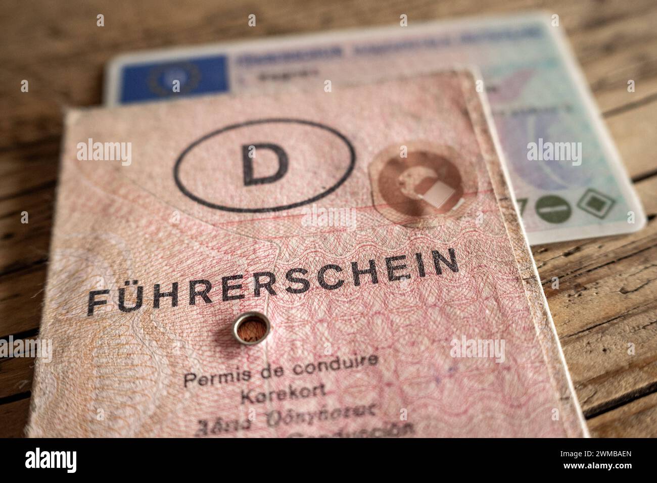Elegantes Fuhrerschein A Alter Bild