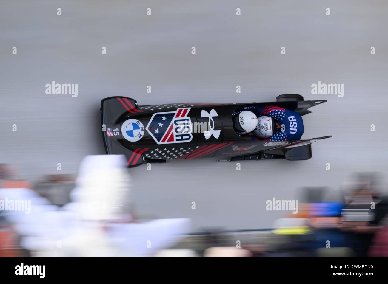 Winterberg, Germany. 25th Feb, 2024. Bobsleigh World Championships