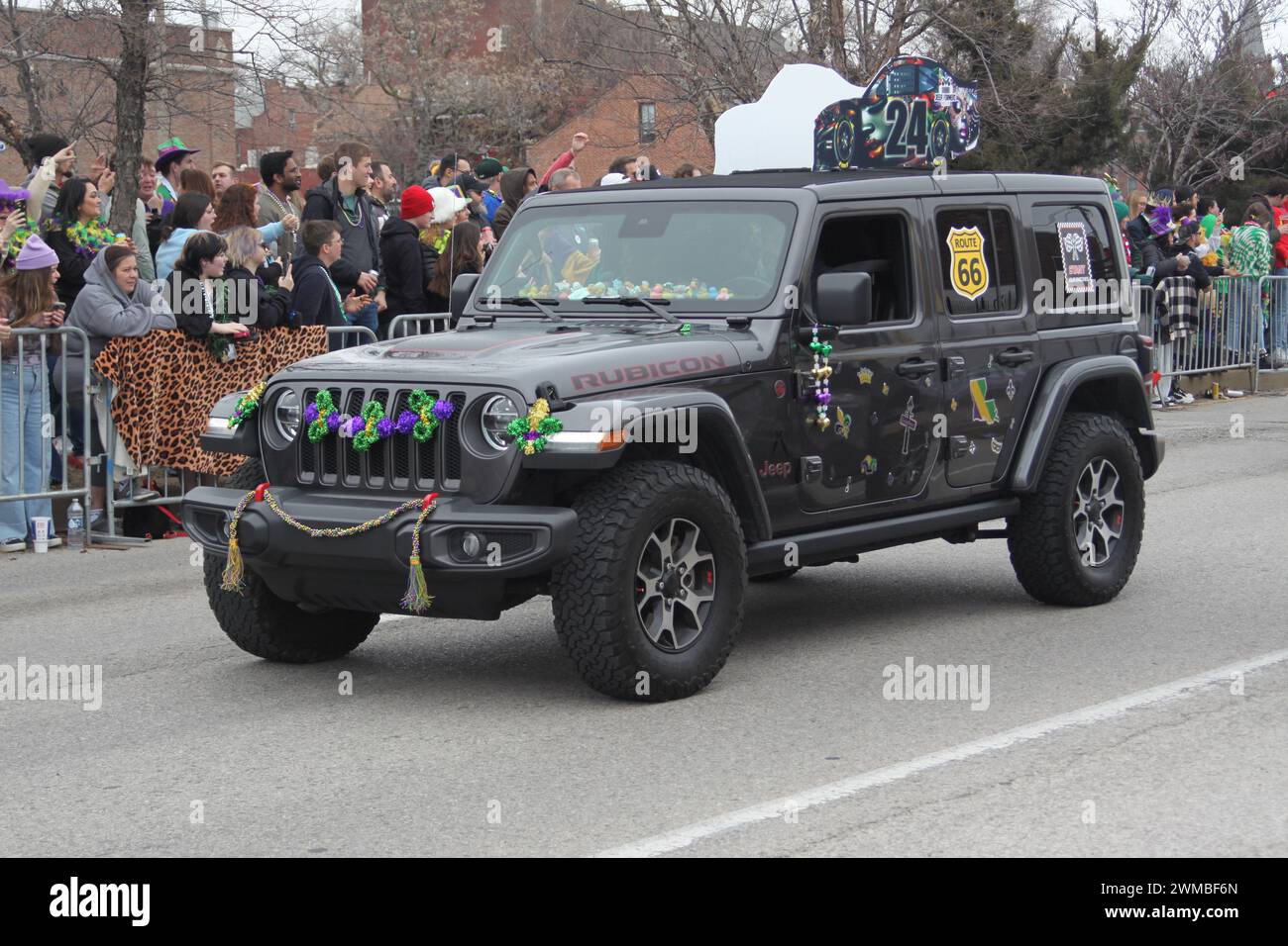 Bud Light Mardi Gras Parade 2024 held on the streets of SoulardSt