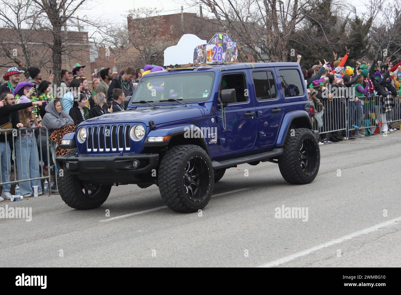 Bud Light Mardi Gras Parade 2024 held on the streets of SoulardSt