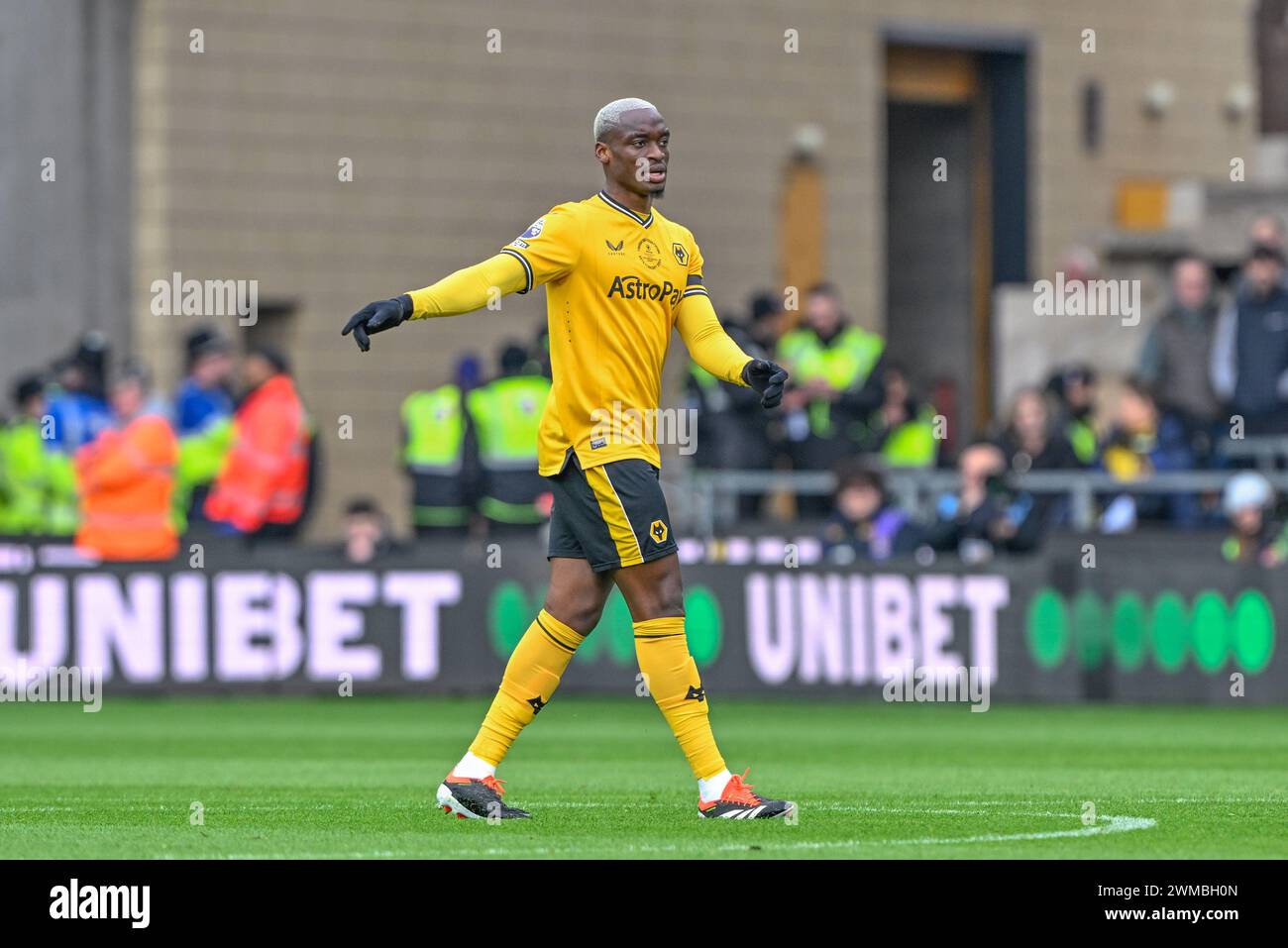 Mario Lemina of Wolverhampton Wanderers during the Premier League match