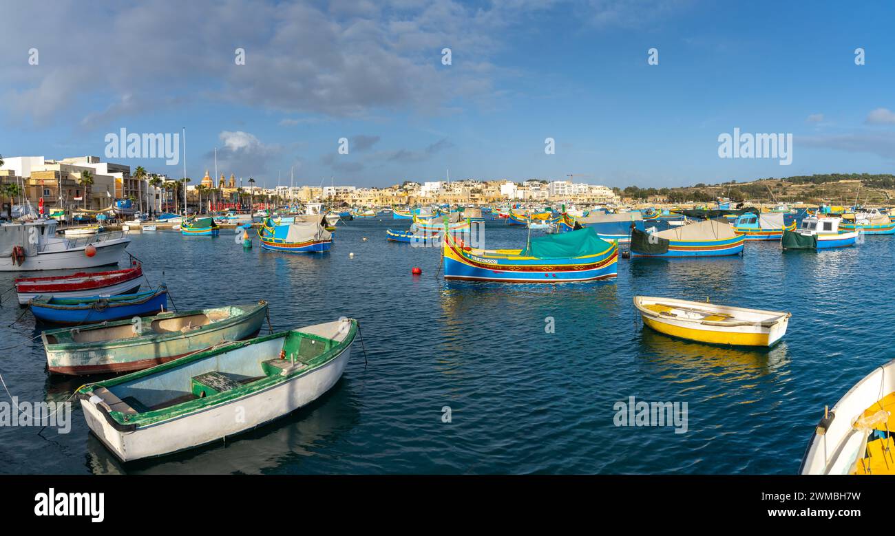 marsaxlokk-malta-22-december-2023-colorful-fishing-boats-in-the