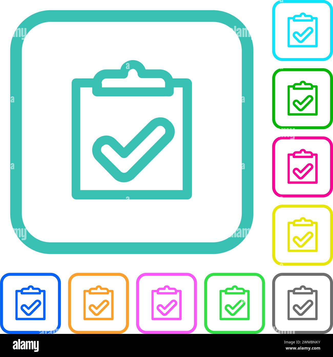 Task completion icons hi-res stock photography and images - Alamy