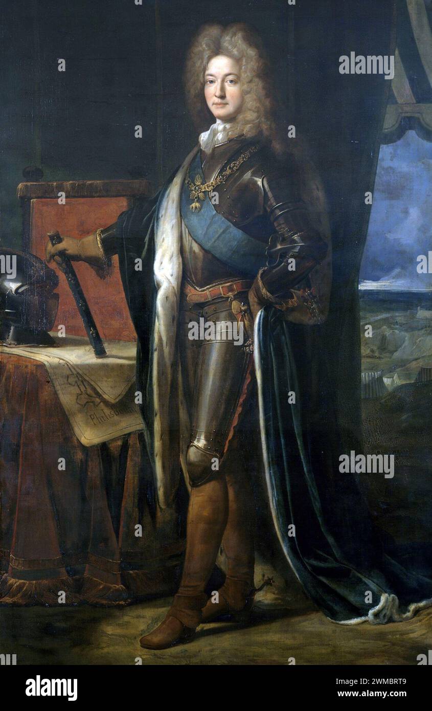 Adrien Maurice de Noailles, 3rd Duke of Noailles (1678 – 1766) French nobleman and soldier. Stock Photo