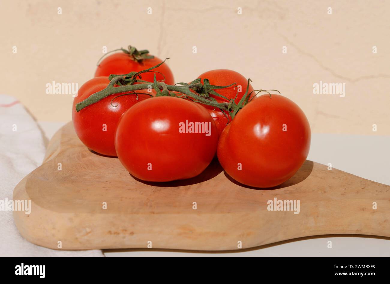 Delicious fresh red tomatoes Stock Photo