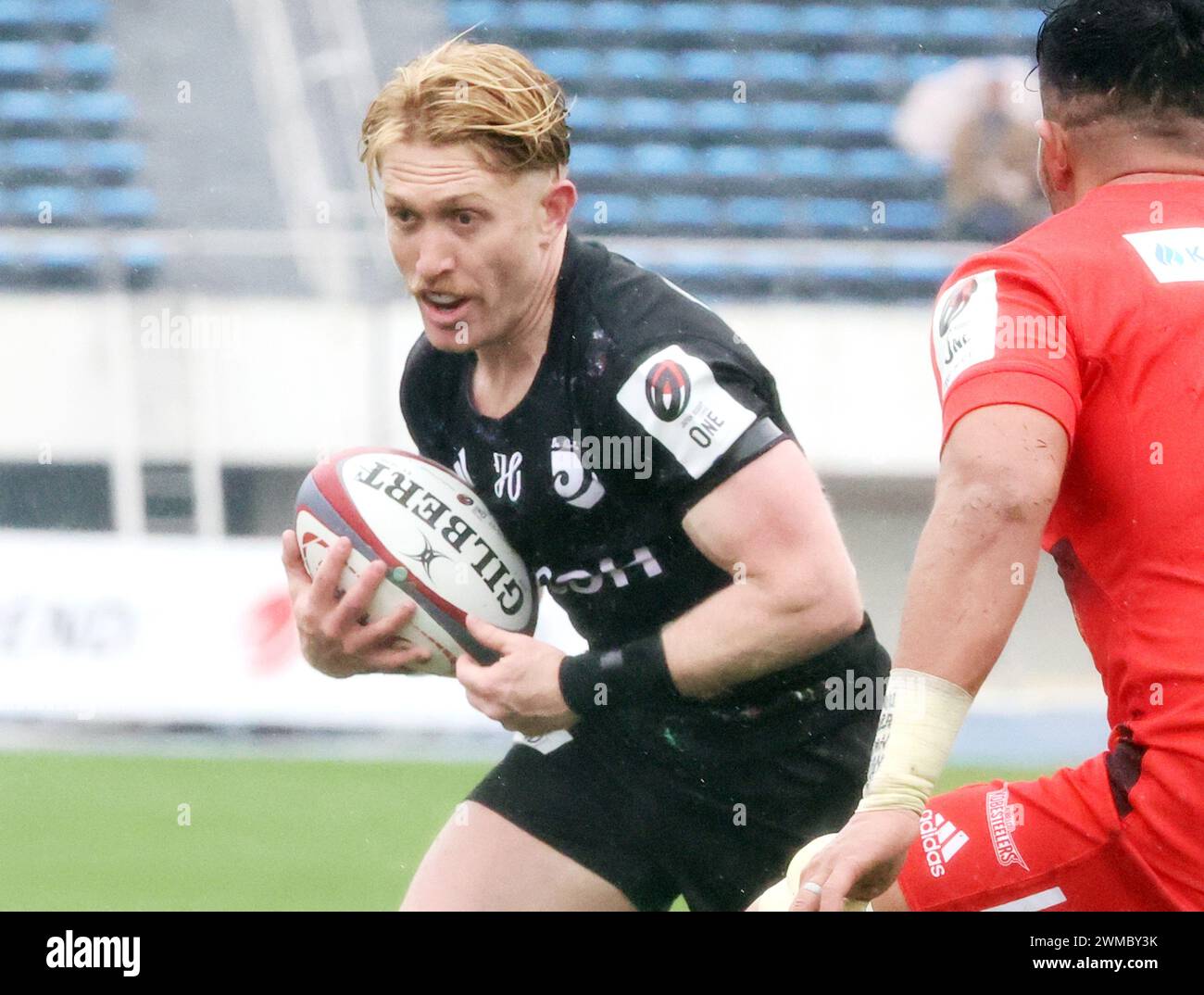 February 25, 2024, Tokyo, Japan Ricoh Black Rams fly half Isaac Lucas