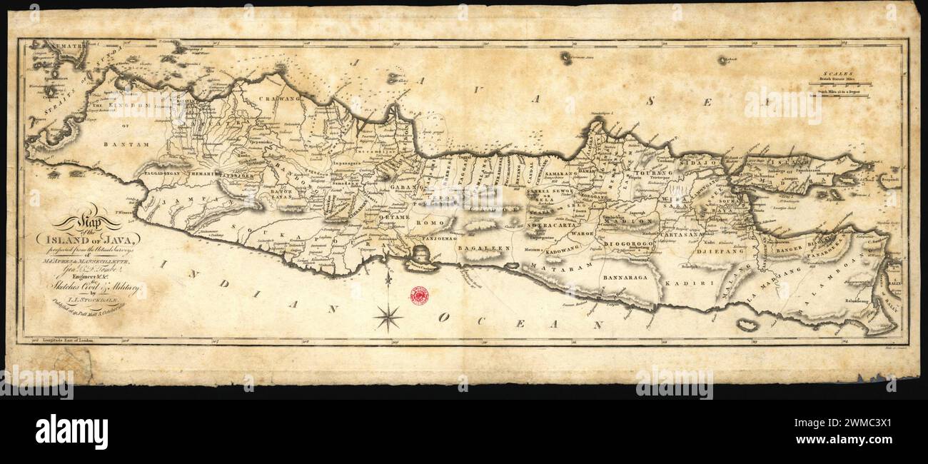 Map of the island of java 1811 hi res stock photography and images alamy