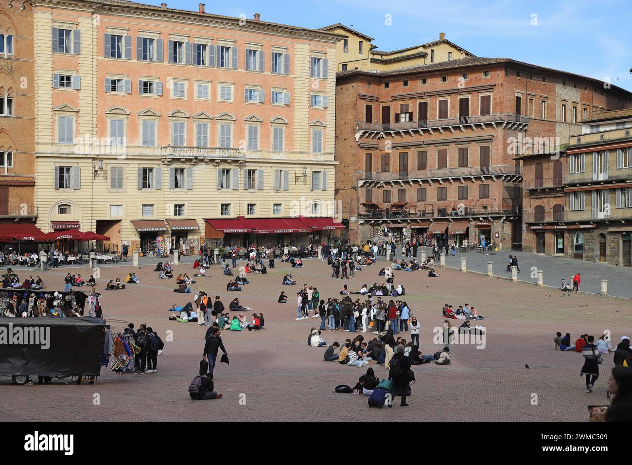 Italien Siena Toskana Il Campo Stock Photo