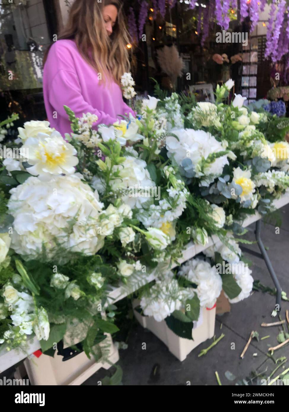 England, London, Clapham South, Clapham Flowers, Nightingale Lane Stock