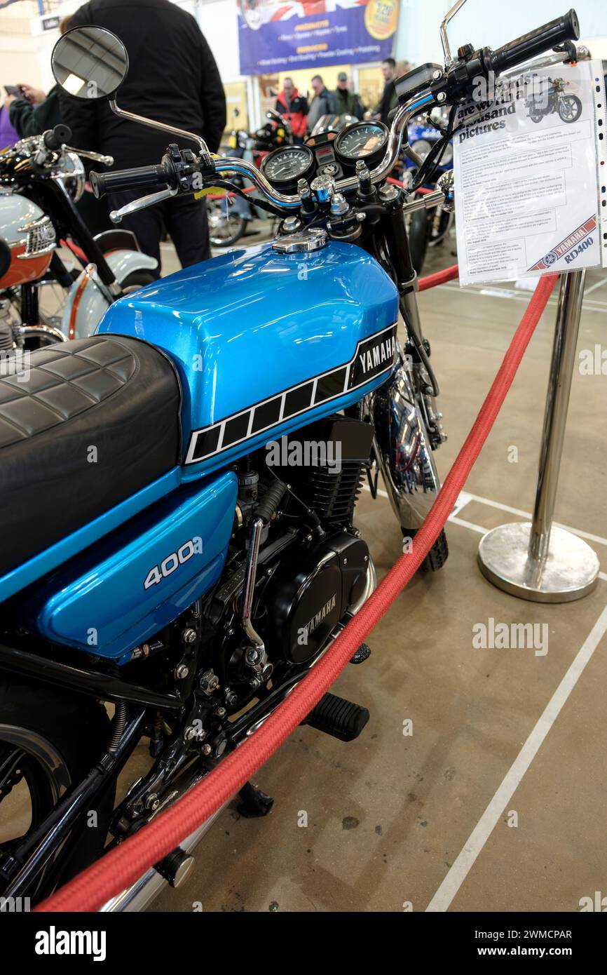The Bristol Classic Motorcycle Show 2024 An air cooled Yamaha RD400, 1970s Stock Photo