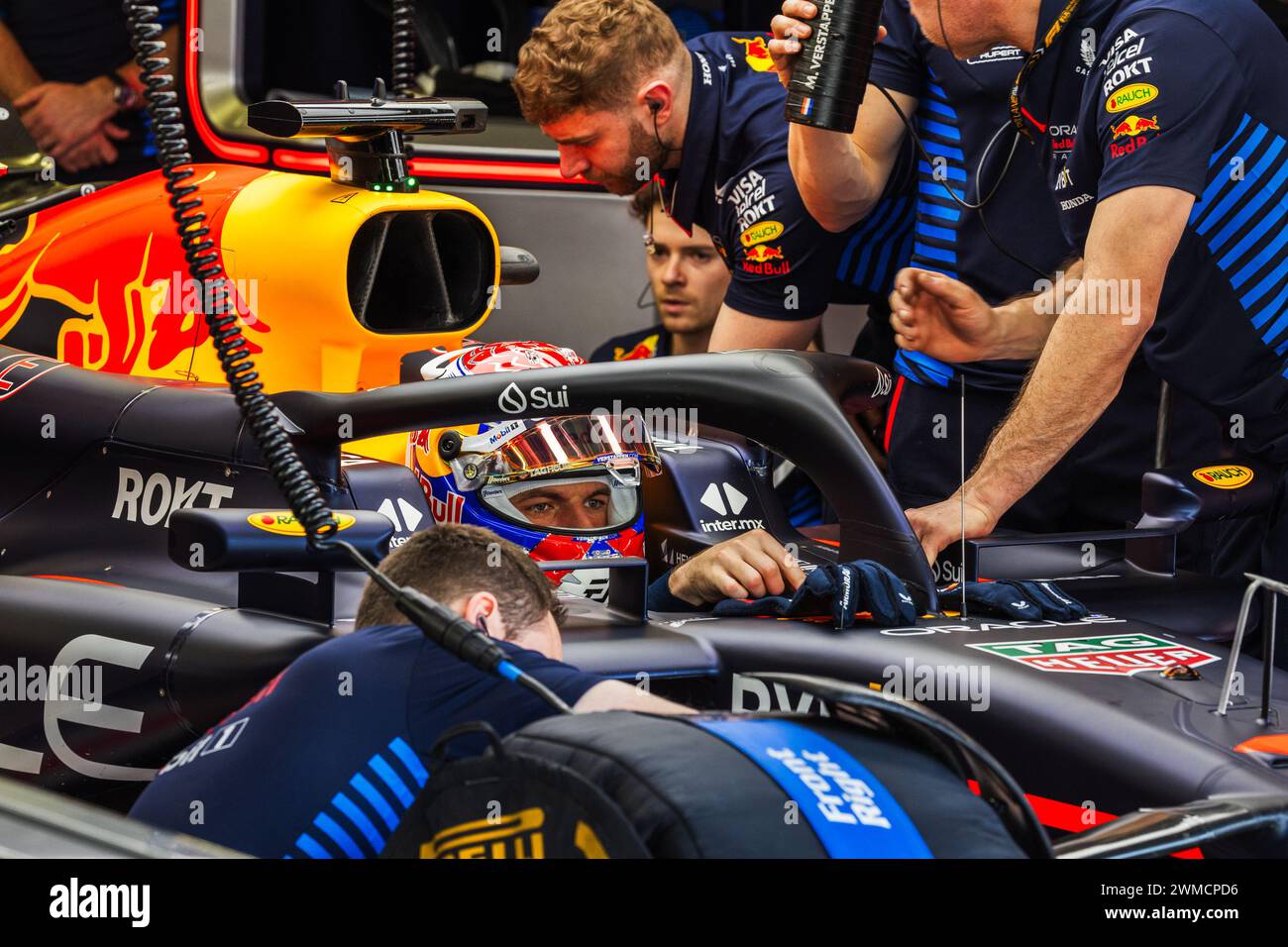 MANAMA, BAHRAIN, Bahrain International Circuit, 21. Feb 2024 Max Verstappen of the Netherlands