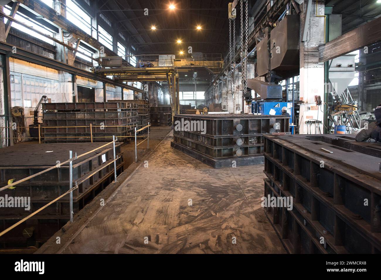 Olazabal y Huarte, SAU is a iron foundry manufacture of gray ductile iron and special parts for wind generators. Spain Bilbao.vvbvanbree fotografie Stock Photo