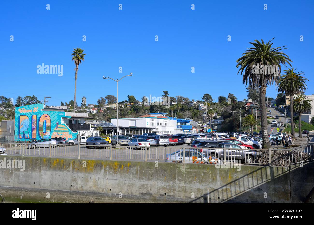 Rio del Mar is home of the Seacliff State Beach, Aptos CA Stock Photo ...