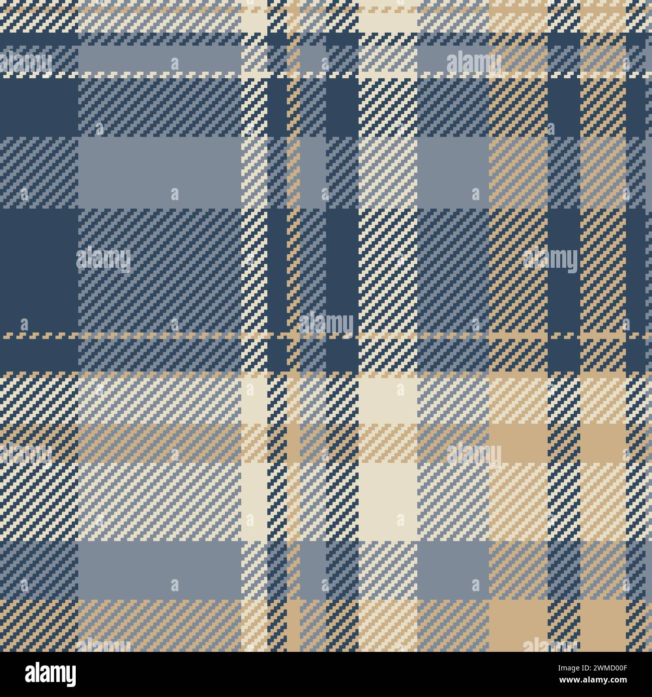 Smooth pattern seamless background, cell check tartan vector. Thread ...