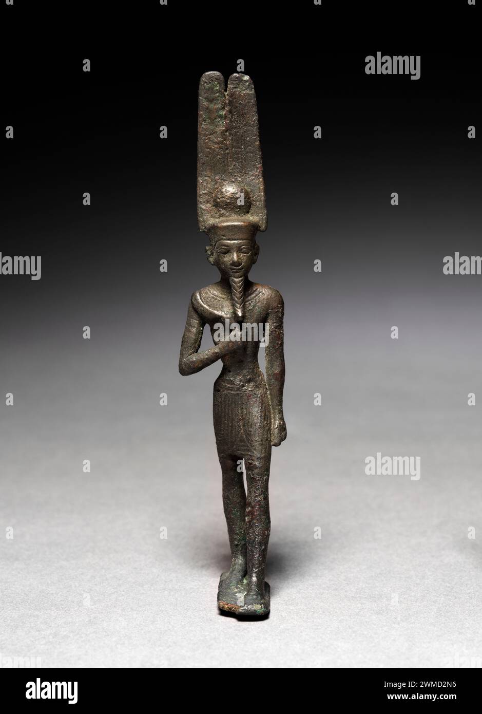 Statuette of Amen-Ra, 664–525 BCE. Egypt, Late period (715–332 BCE), Dynasty 26 or later Stock Photo