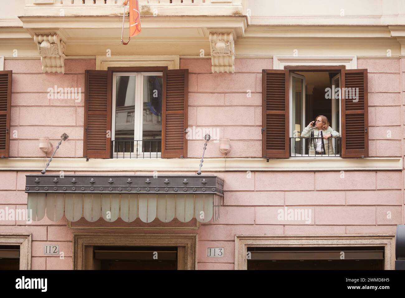 Rome hotel tourist hi-res stock photography and images - Alamy, image size:1300x957