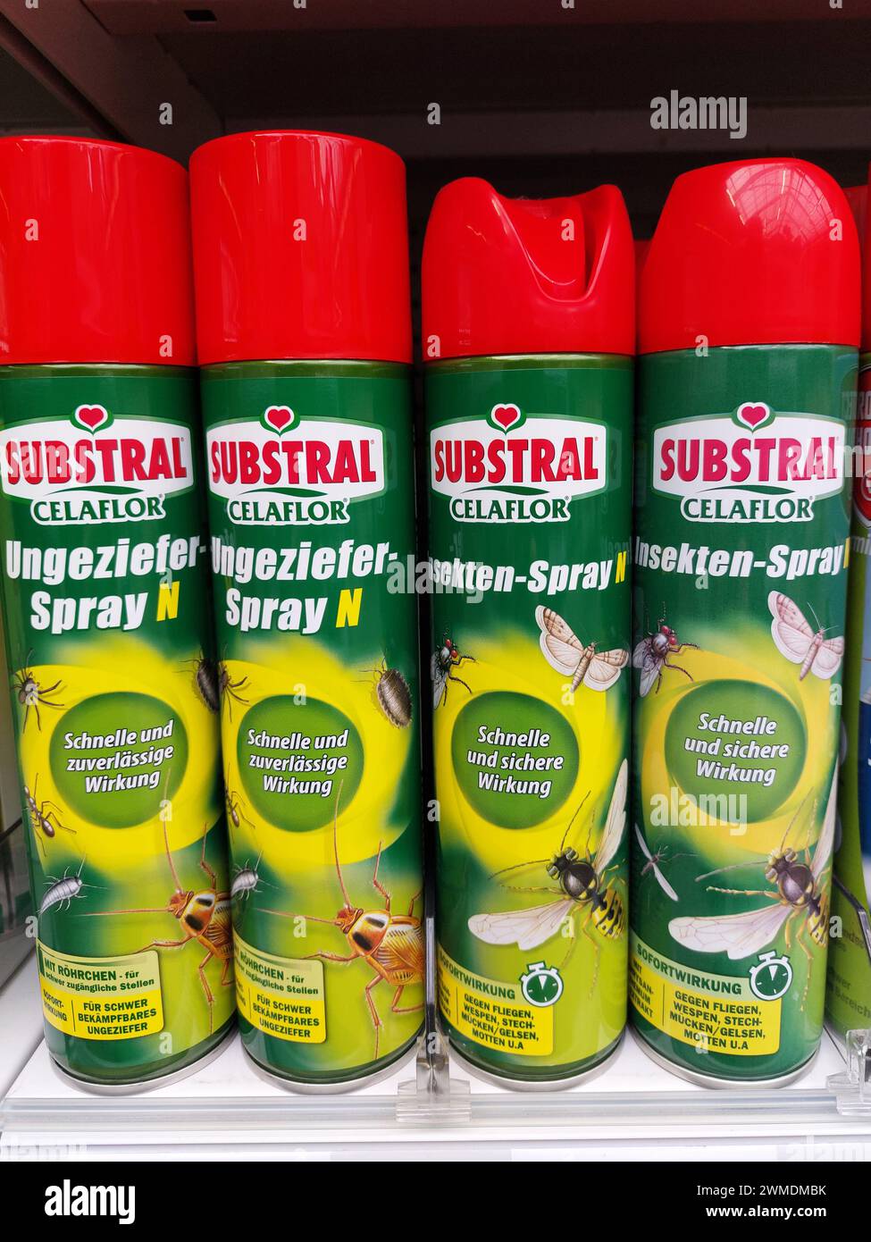 Substral anti insect and bug spray in a garden market Stock Photo