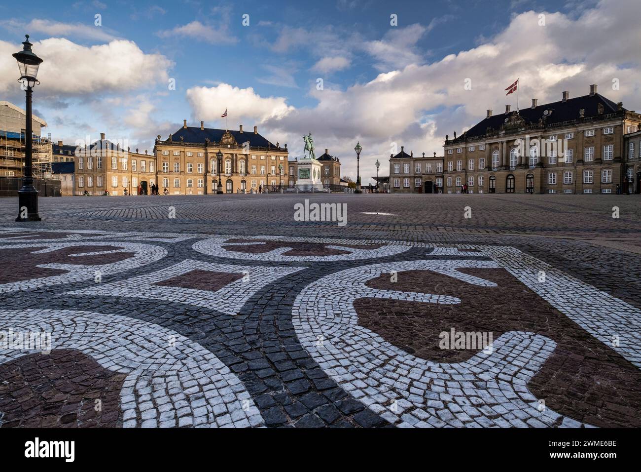 Mosaic Detail at The Amalienborg Palace, Copenhagen, Denmark, Europe Stock Photo