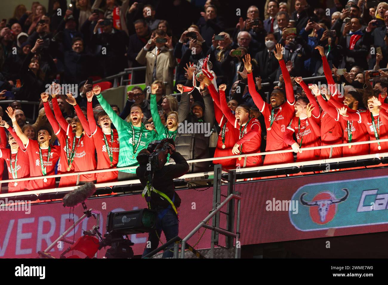 Wembley Stadium, London, UK. 25th Feb, 2025. Carabao League Cup Final