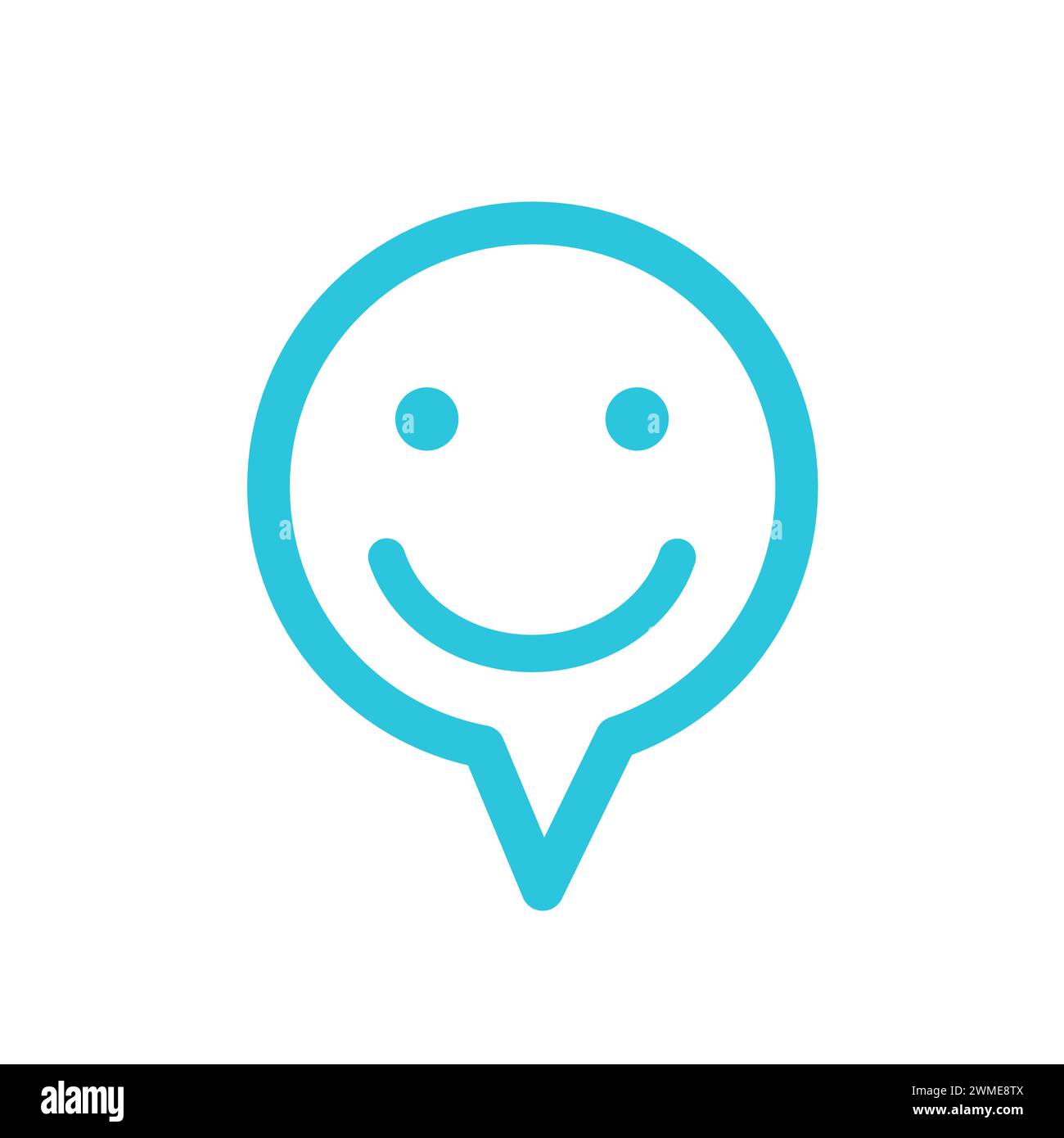 Feedback Feeling emoji, Emotional emoticon icon. From blue icon set. Stock Vector