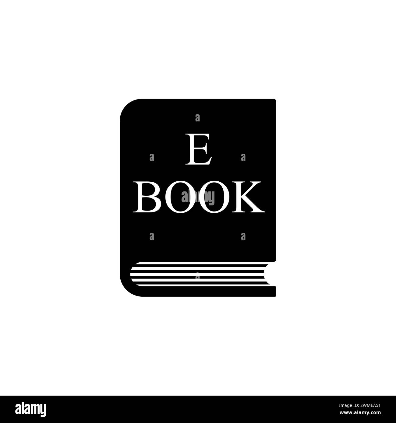 Ebook flat vector icon. Simple solid symbol isolated on white