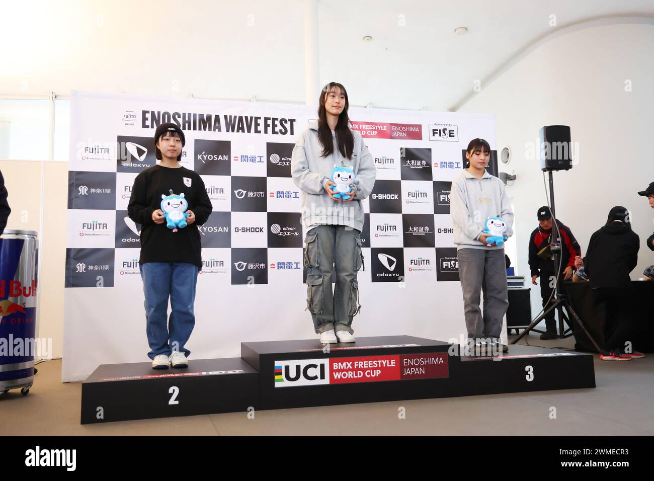 Kanagawa, Japan. 25th Feb, 2024. (L-R) Ayuna Miyashima, Nina Suzuki ...