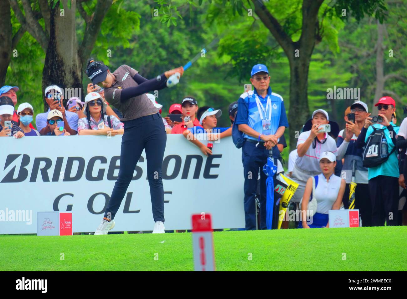 On 25 February, 2024, Patty Tavatanakit, Thailand, rewarded a trophy of