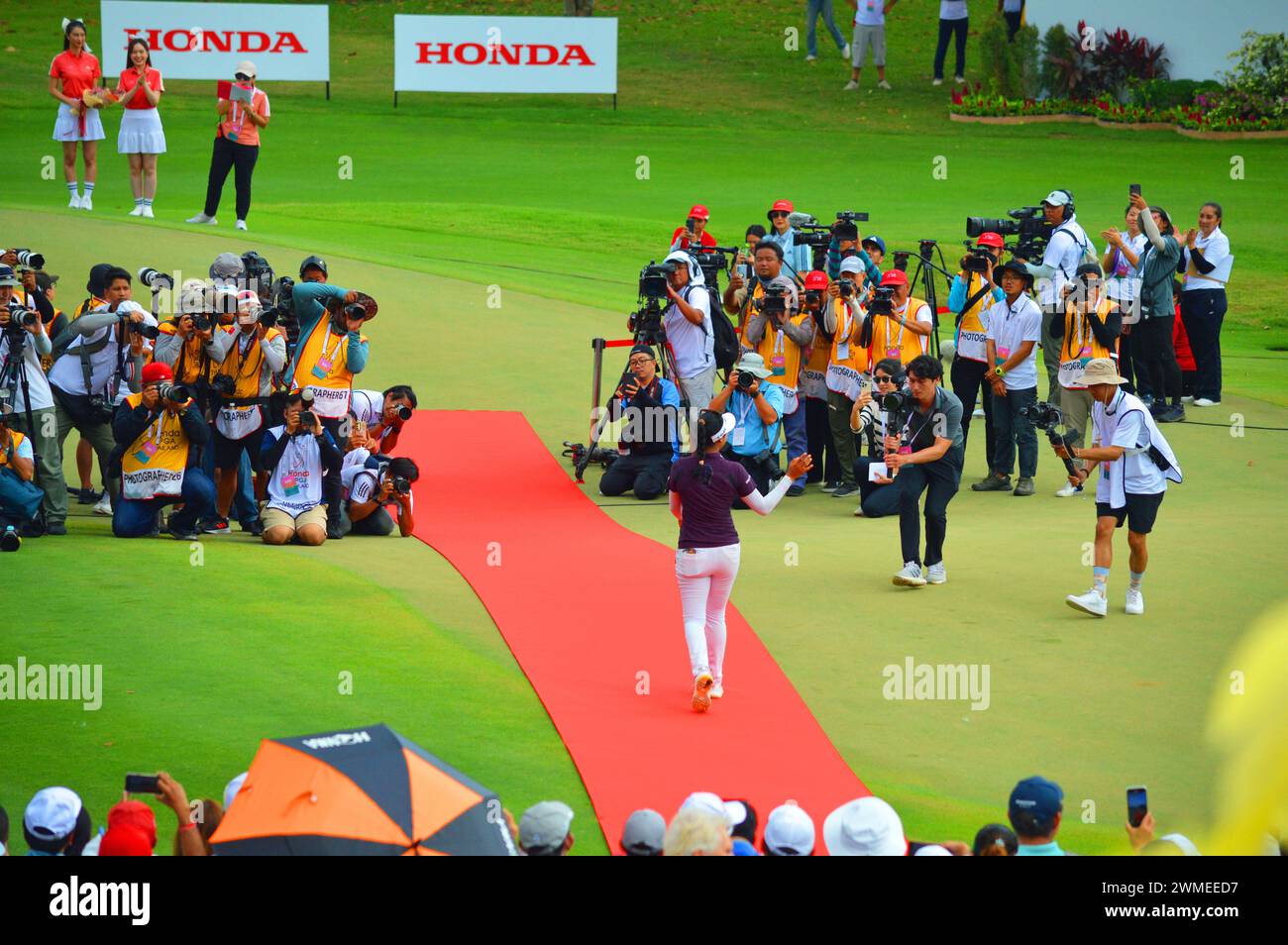 On 25 February, 2024, Patty Tavatanakit, Thailand, rewarded a trophy of