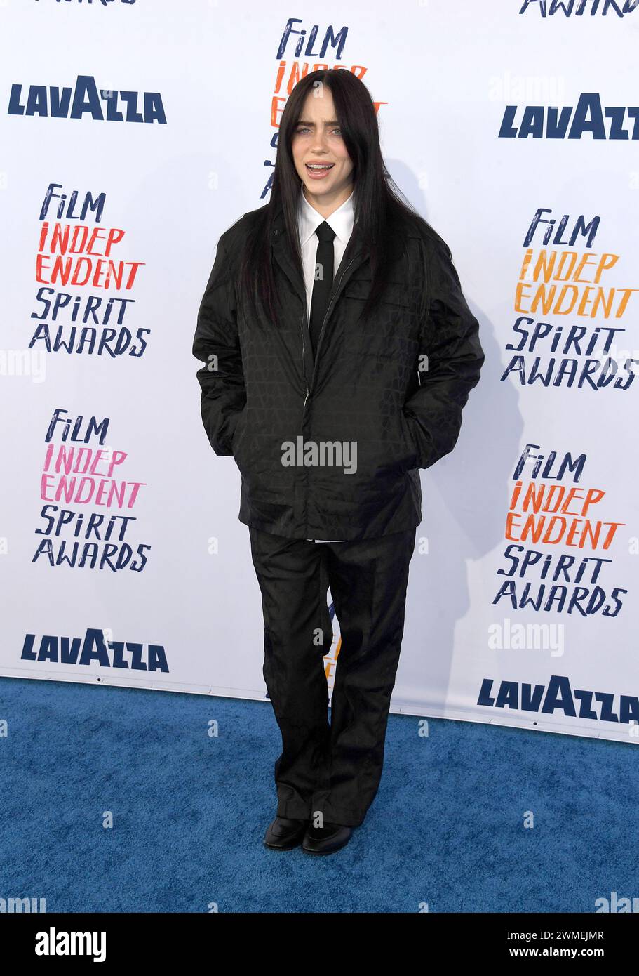 Billie Eilish arrives for the Film Independent Spirit Awards 39th