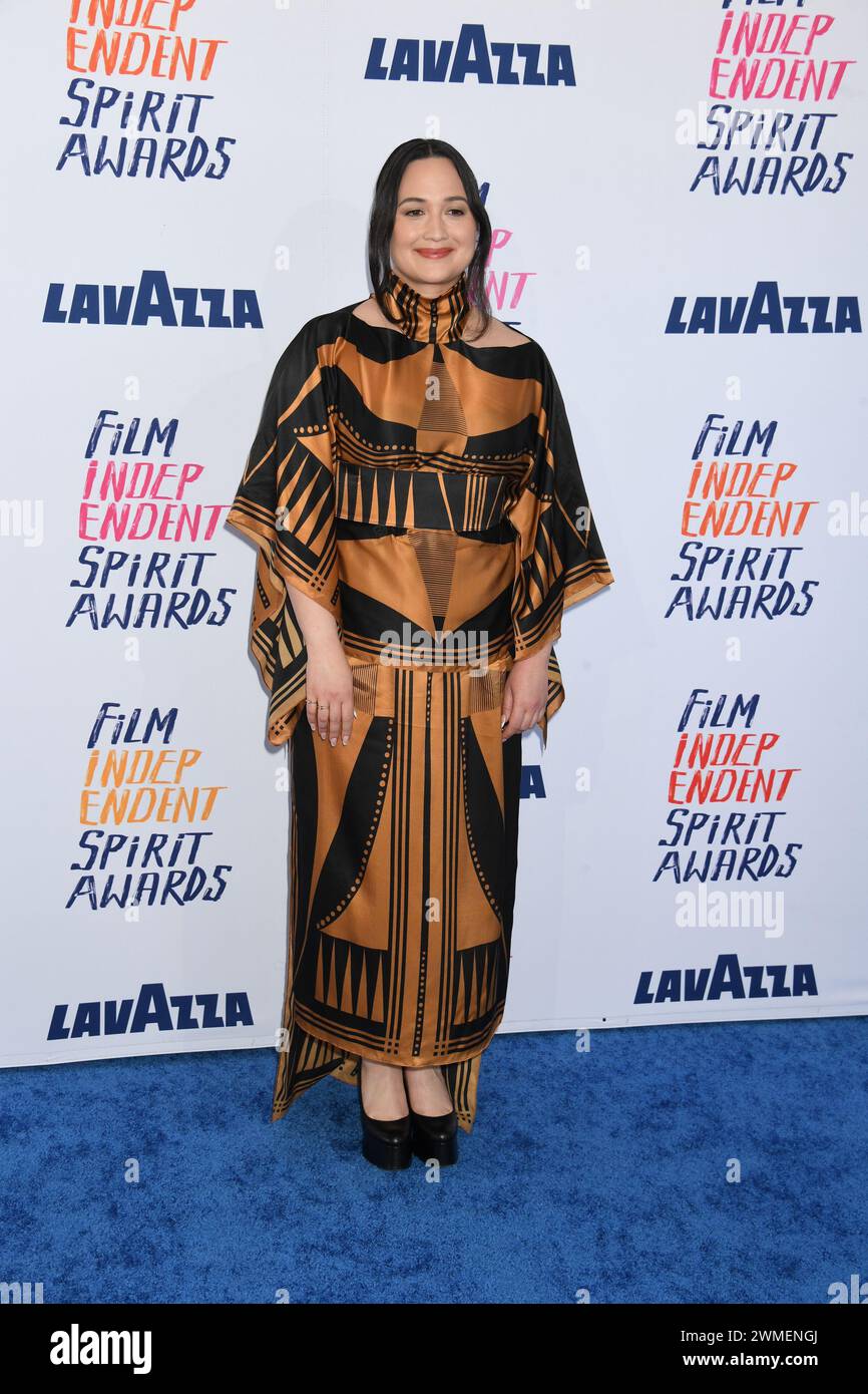 Lily Gladstone arrives for the Film Independent Spirit Awards 39th