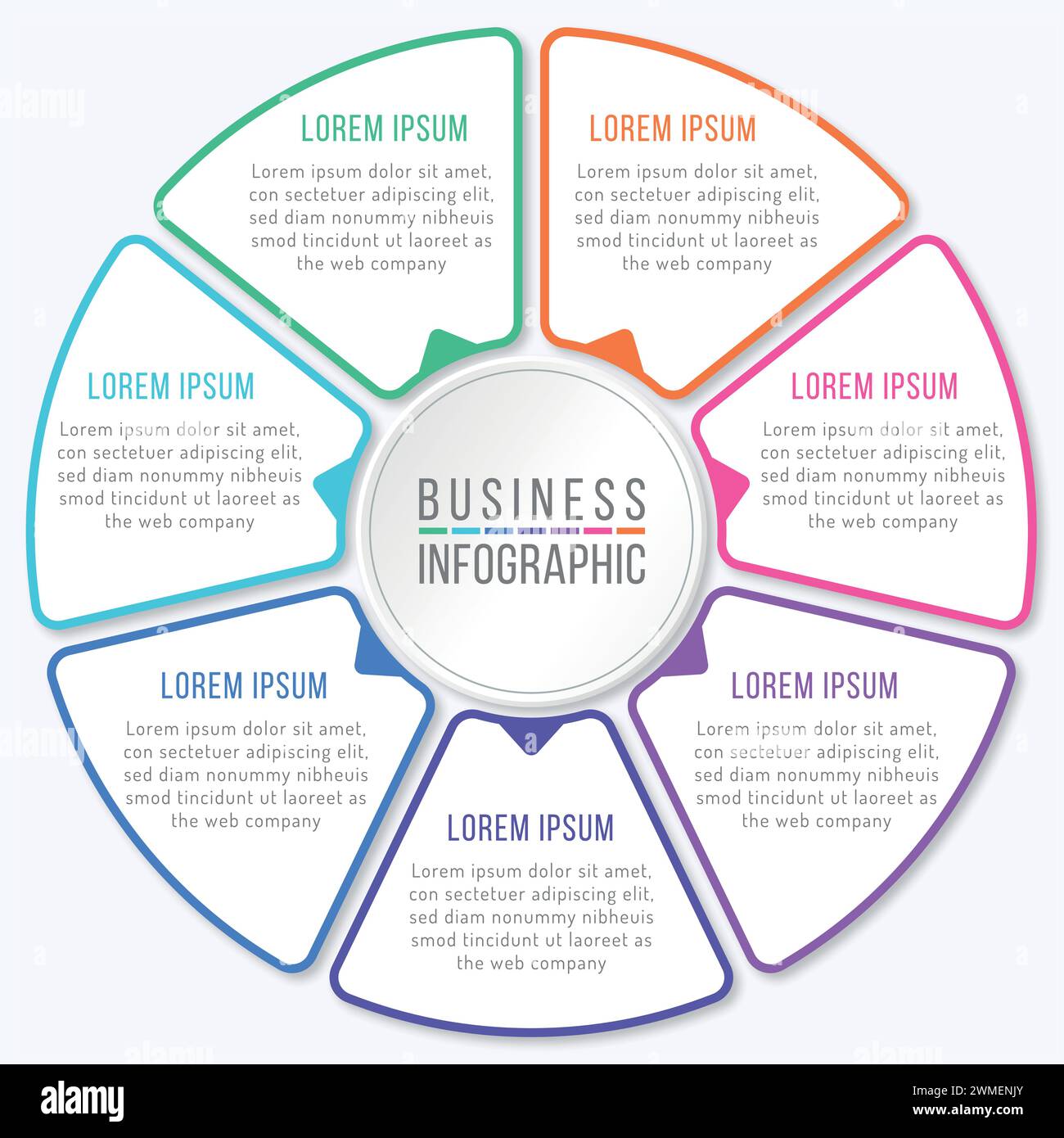Vector infographic template 7 steps or options Stock Vector Image & Art ...