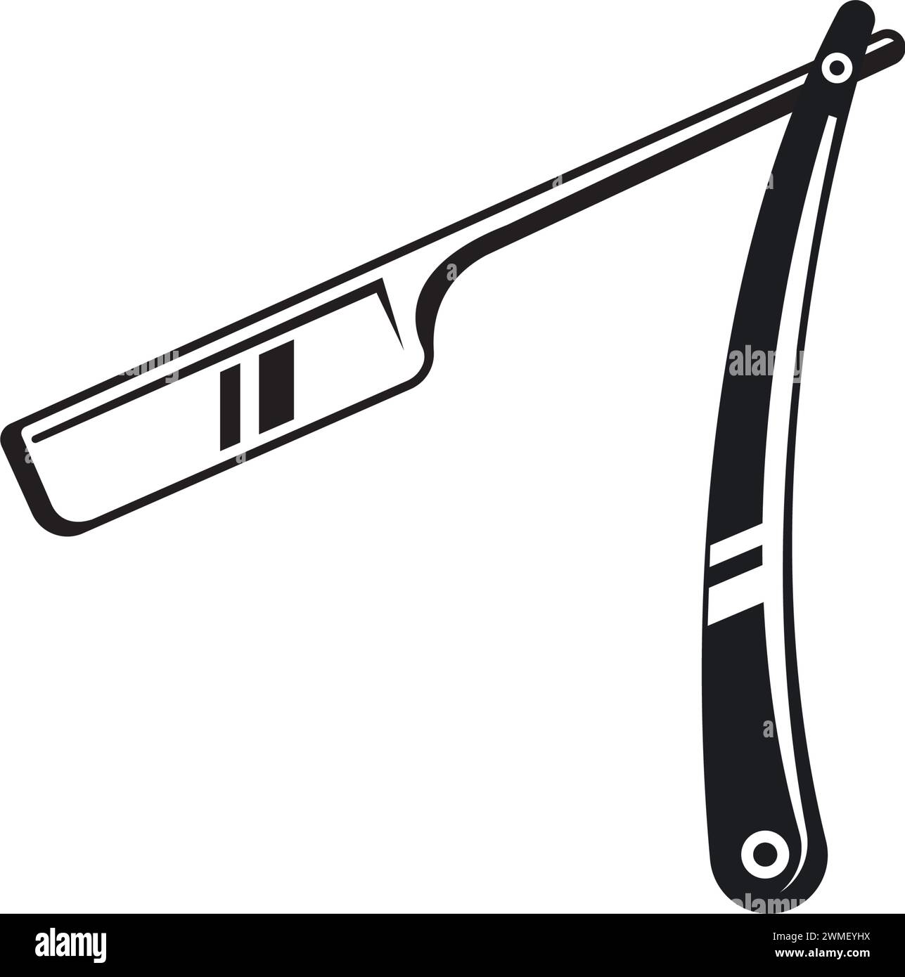 black Razor blade icon vector element design template web Stock Vector