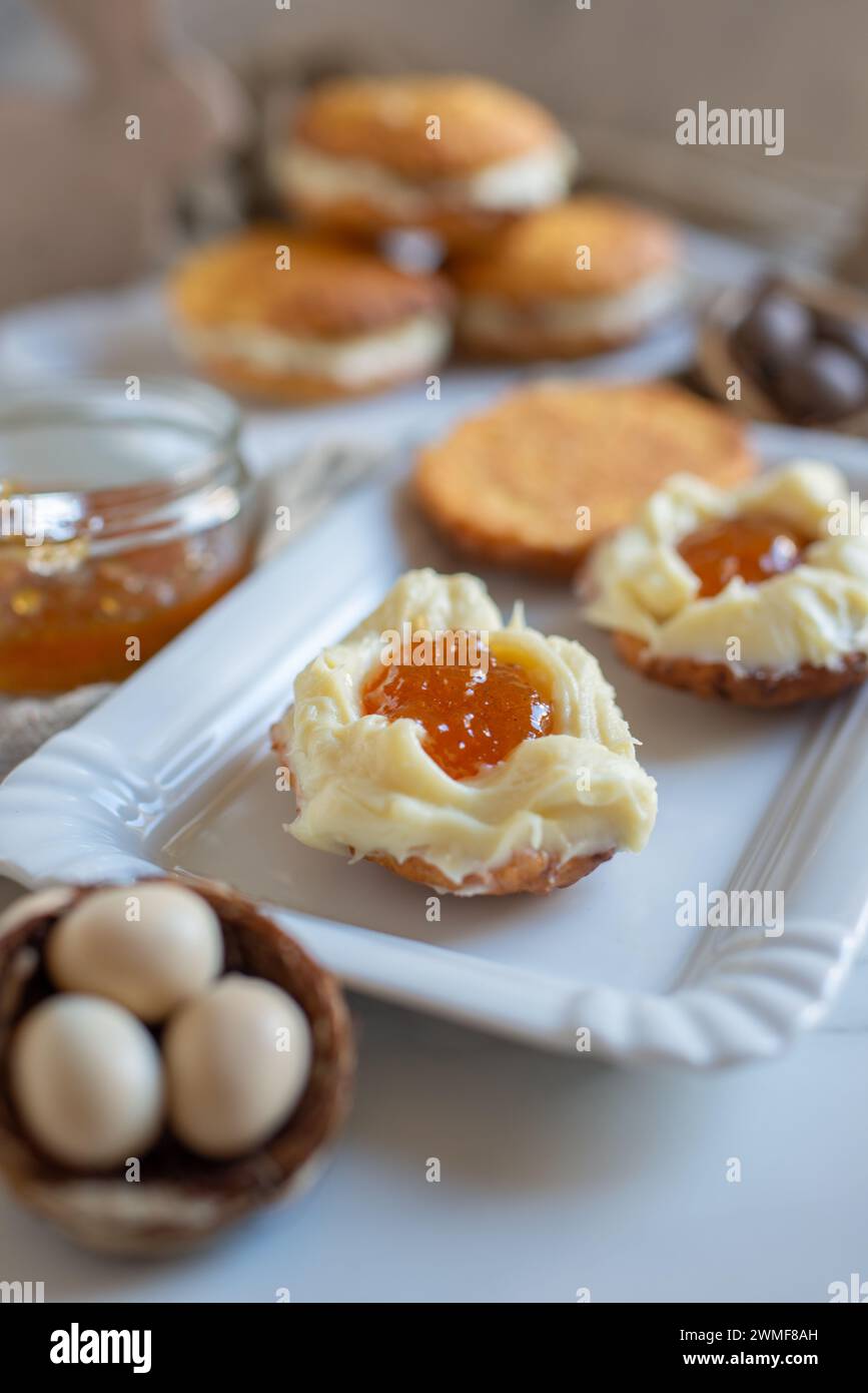 easter egg cookies Stock Photo
