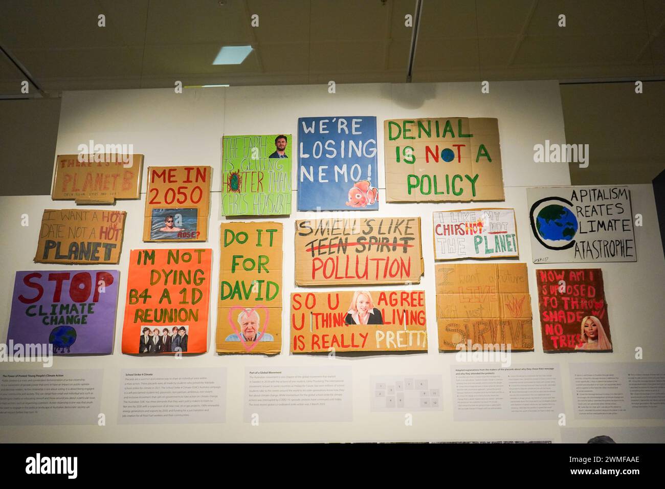 Climate Action Protest Signs Stock Photo - Alamy