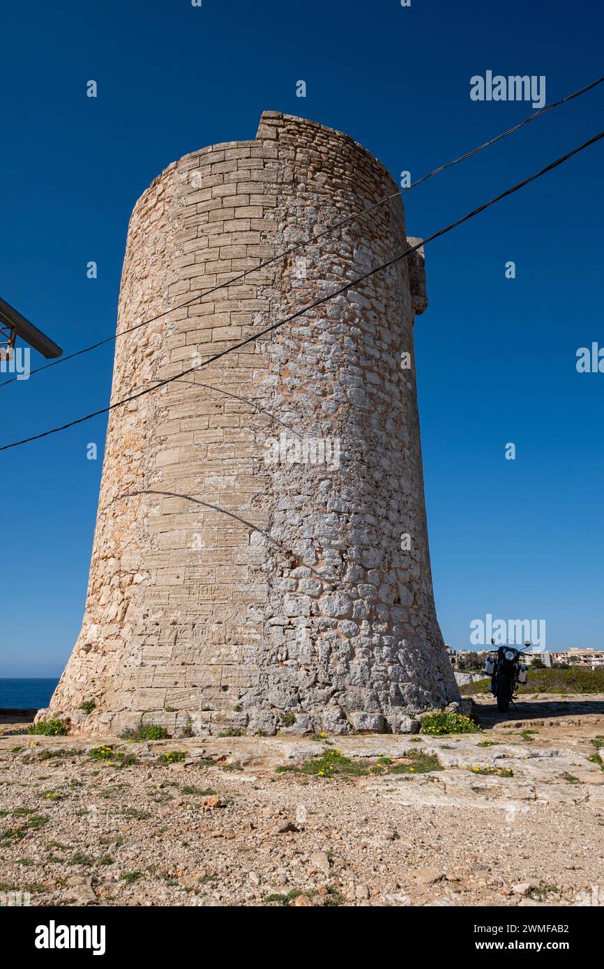 Torre den Beu,  Santanyi, Mallorca, Balearic Islands, Spain Stock Photo