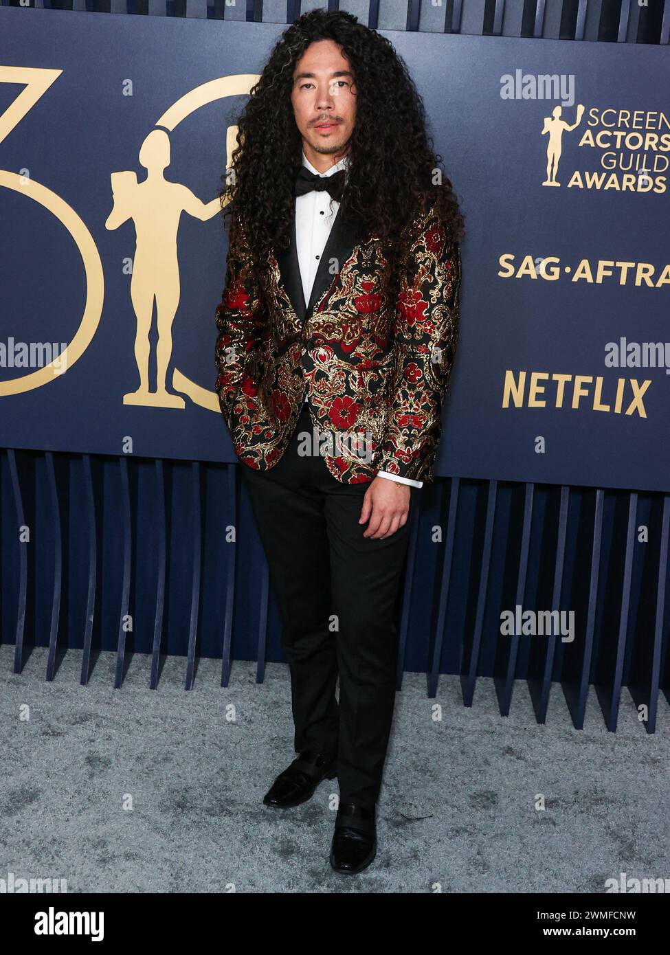 LOS ANGELES, CALIFORNIA, USA - FEBRUARY 24: Cole Walliser arrives at the 30th Annual Screen Actors Guild Awards held at the Shrine Auditorium and Expo Hall on February 24, 2024 in Los Angeles, California, United States. (Photo by Xavier Collin/Image Press Agency) Stock Photo