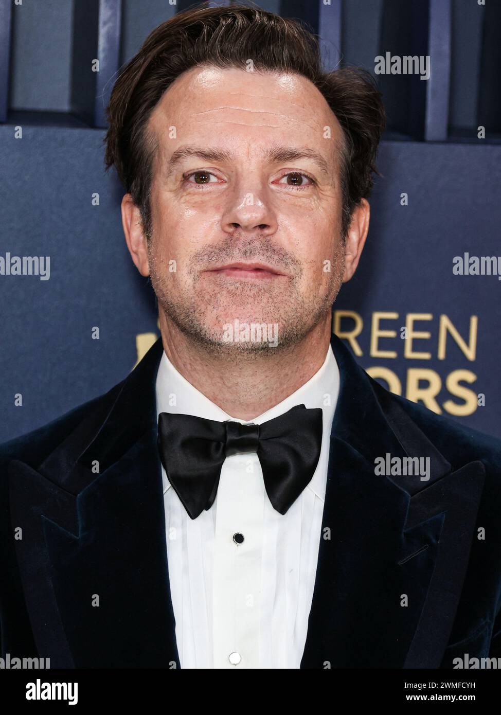 LOS ANGELES, CALIFORNIA, USA - FEBRUARY 24: Jason Sudeikis arrives at the 30th Annual Screen Actors Guild Awards held at the Shrine Auditorium and Expo Hall on February 24, 2024 in Los Angeles, California, United States. (Photo by Xavier Collin/Image Press Agency) Stock Photo