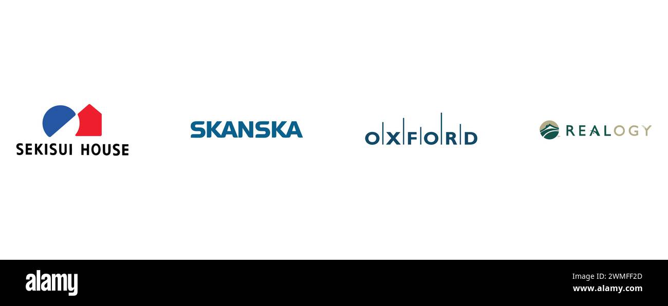 SEKISUI HOUSE, SKANSKA, OXFORD PROPERTIES, REALOGY HOLDINGS. vector