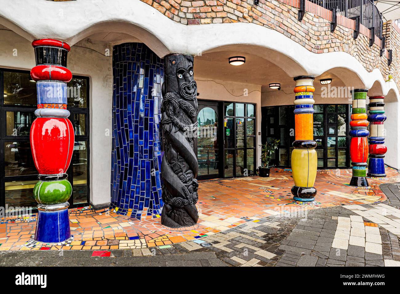 The Hundertwasser Art Centre in Whangarei, Northland, New Zealand on