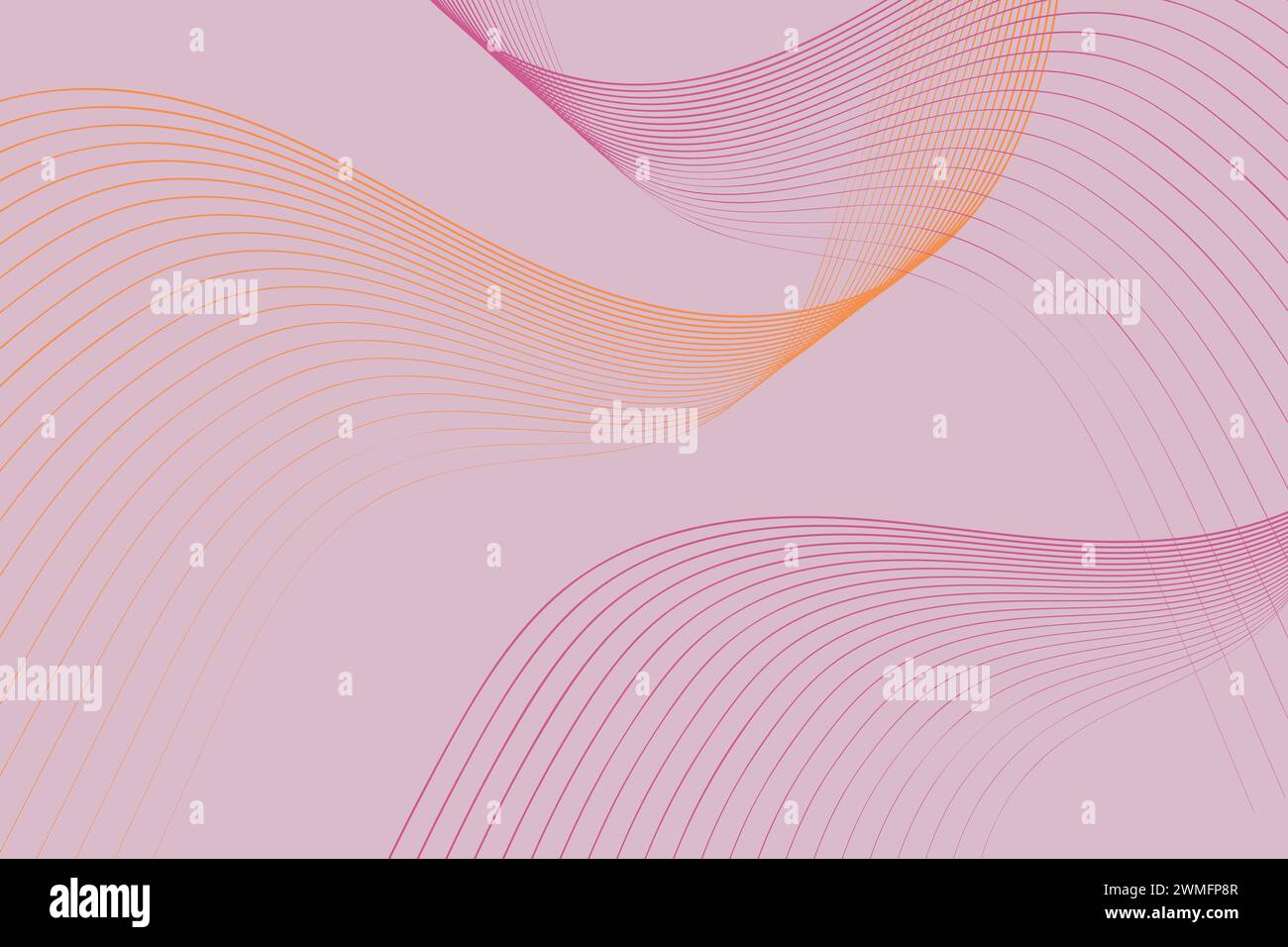Pink background with wavy lines running across it in various directions ...