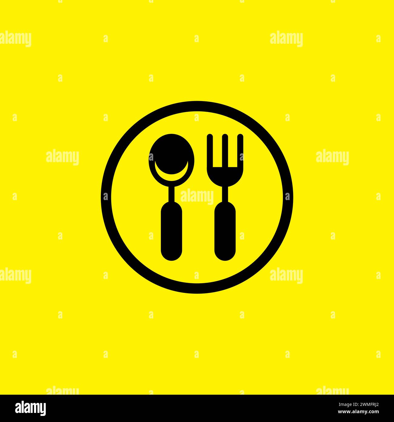 spoon and fork icon. Food Icon vector Stock Vector Image & Art - Alamy