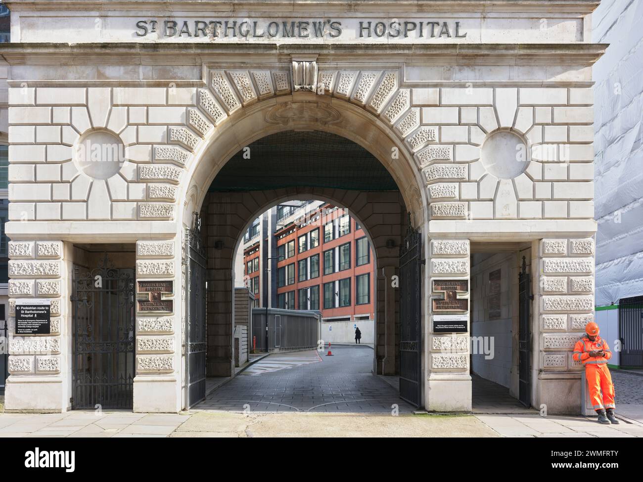 St Bartholomew's (Barts) hospital, London, England. Stock Photo