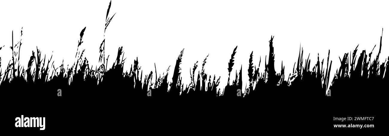 Bull Rushes Graphic Black and white bull rushes Stock Vector Images - Alamy