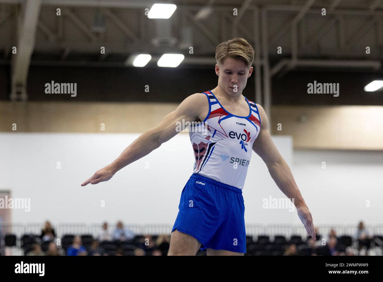 February 25, 2024 Gymnast Shane Wiskus during the 2024 Winter Cup