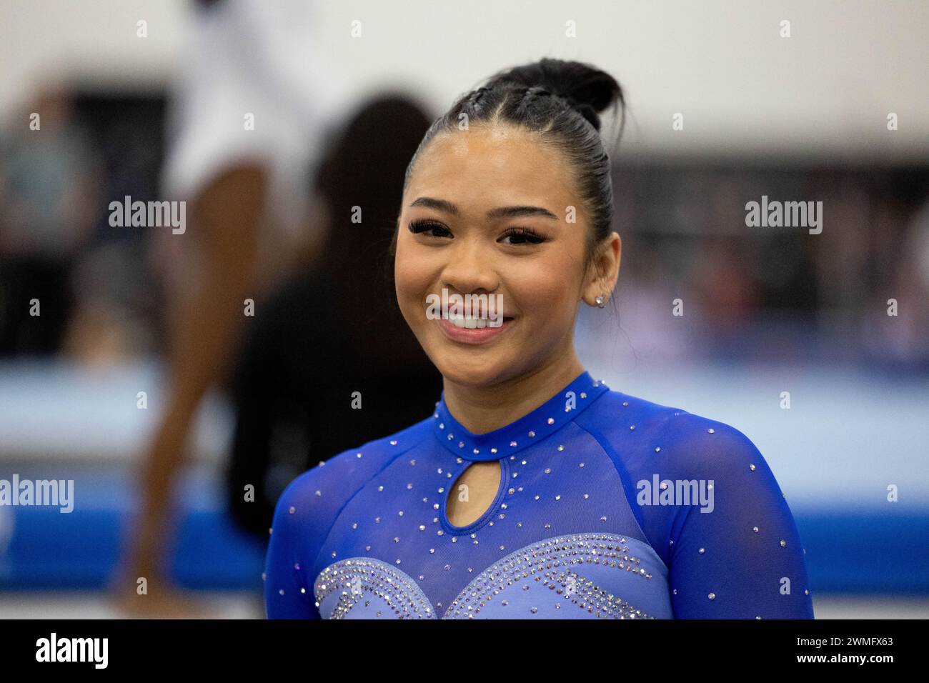 February 24, 2024 Olympic gold medalist Suni Lee during the 2024 Winter Cup senior women
